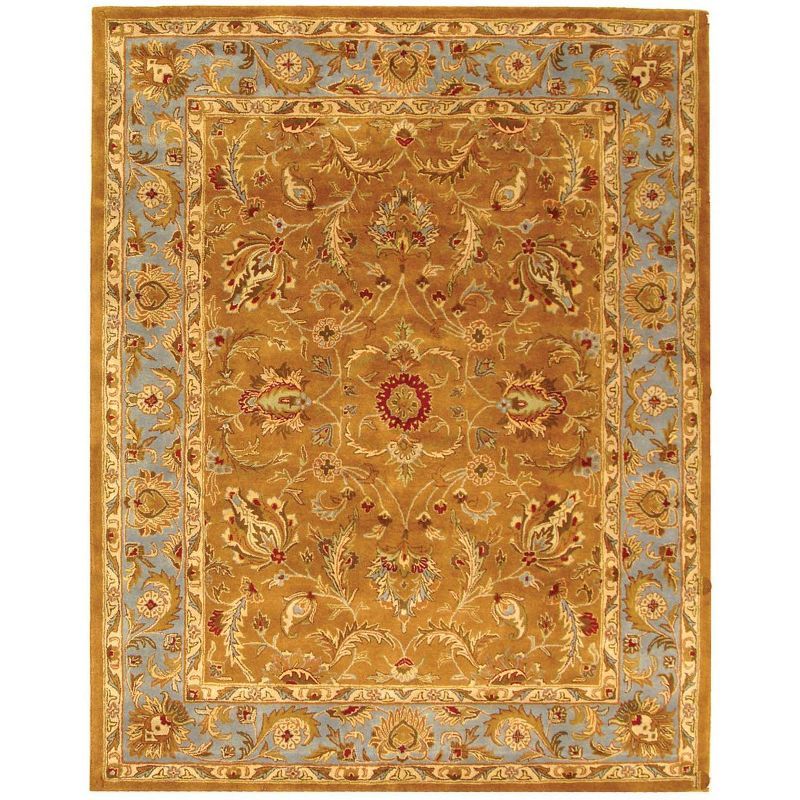 Heritage Blue and Brown Hand-Tufted Wool Area Rug