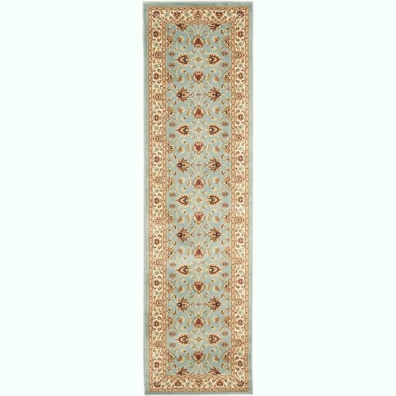 Blue and Ivory Safavid Style Reversible Area Rug