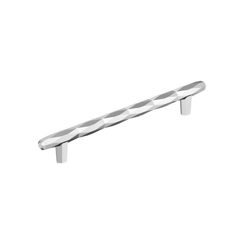 Polished Chrome 8" Modern Industrial Bar Pull