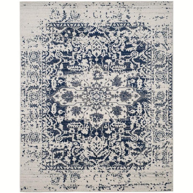 Reversible Ivory Cotton-Blend 72"x22" Stain-Resistant Area Rug