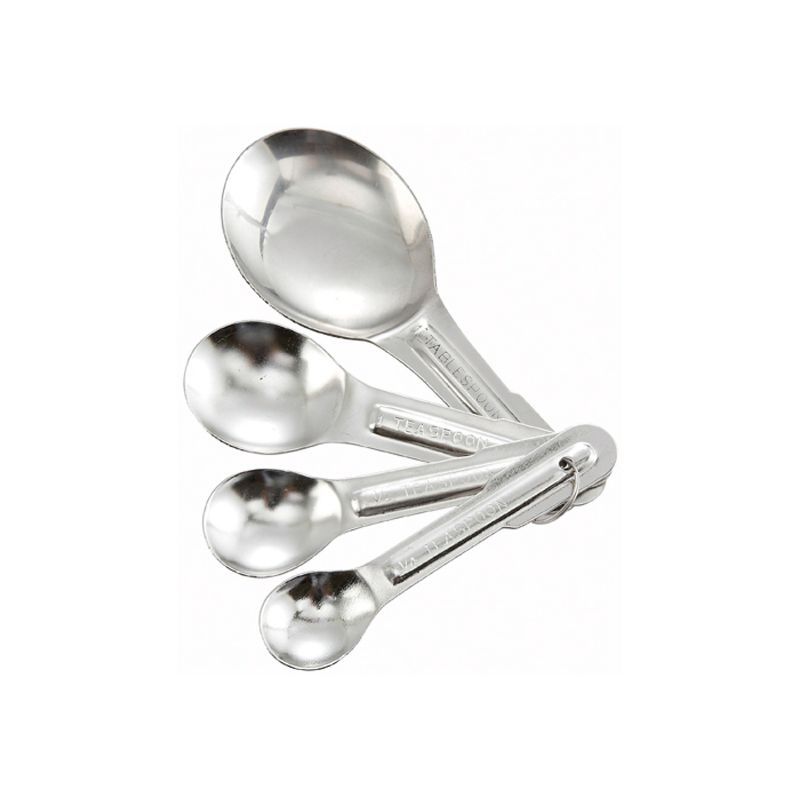 Winco 4-Piece Stainless Steel Measuring Spoon Set