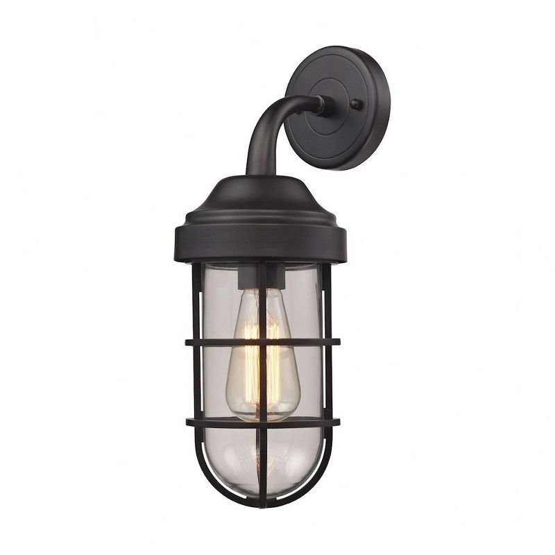 Seaport Transitional 1-Light Oil Rubbed Bronze Wall Sconce