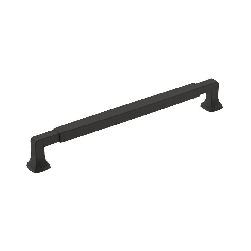 Matte Black Zinc Cabinet Drawer Pull with Mounting Hardware