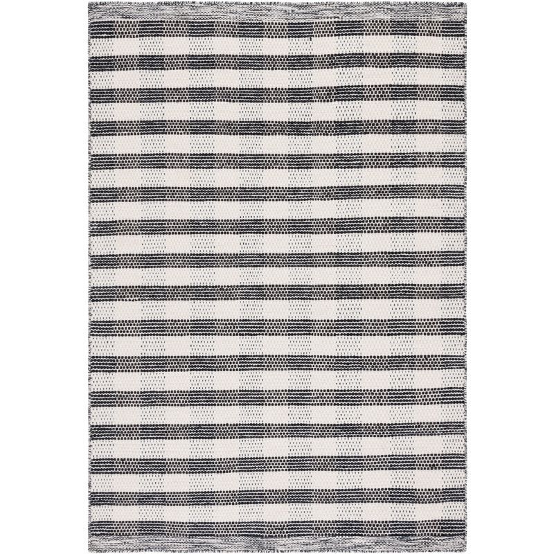 Boho-Chic Classic Flat Weave Striped Kilim Area Rug