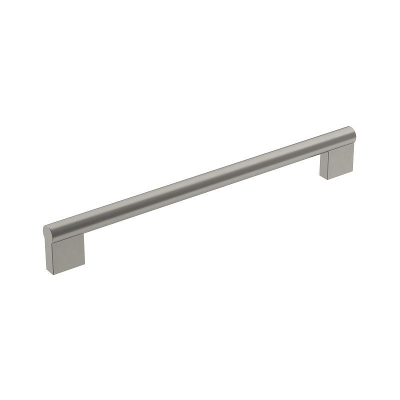 Versa 8-13/16 inch Satin Nickel Modern Bar Cabinet Pull