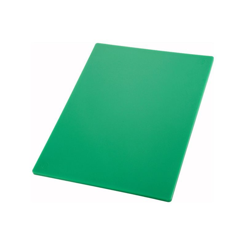 Green BPA-Free Plastic Rectangular Cutting Board, 15" x 20"