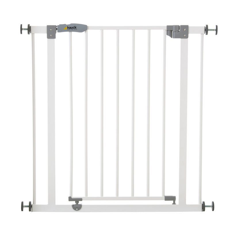 White Metal Pressure Mounted Baby and Pet Safety Gate