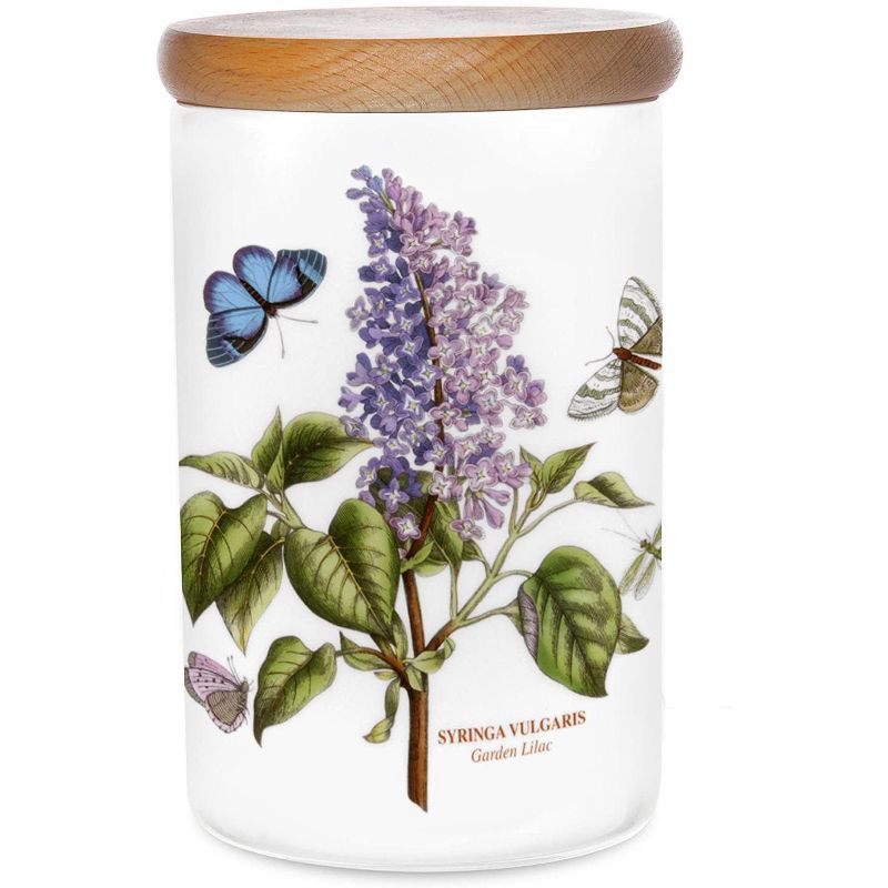 Portmeirion Botanic Garden Lilac Motif Earthenware Canister