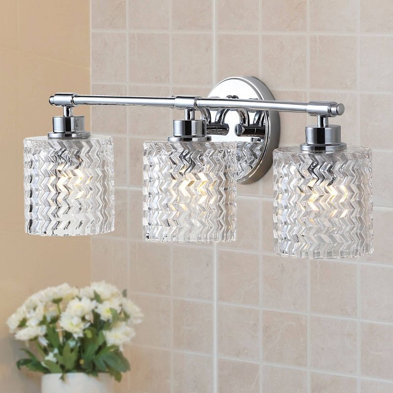 Eco-Friendly Chrome Cylinder 22" LED Vanity Wall Light