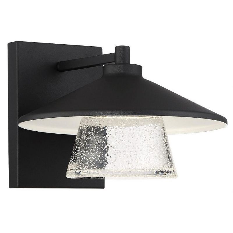 Black Metal Dimmable LED Outdoor Wall Sconce