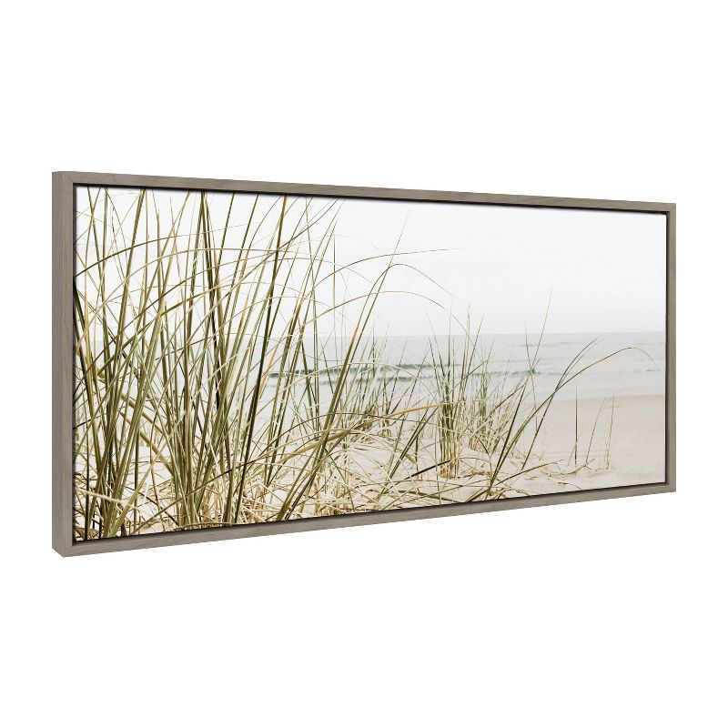 Calming Coastal Beach Grass Landscape Canvas Print