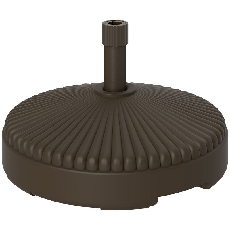 Brown Round HDPE Patio Umbrella Base Holder