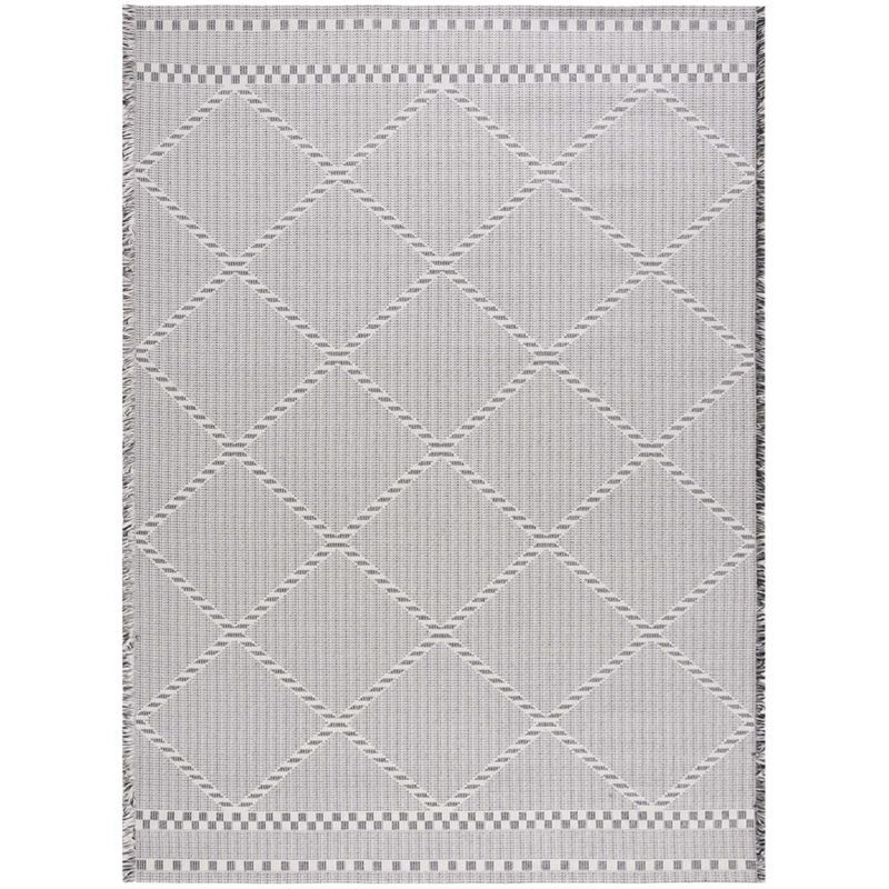 Augustine Boho-Mod Ivory Cotton Blend 8' x 10' Area Rug