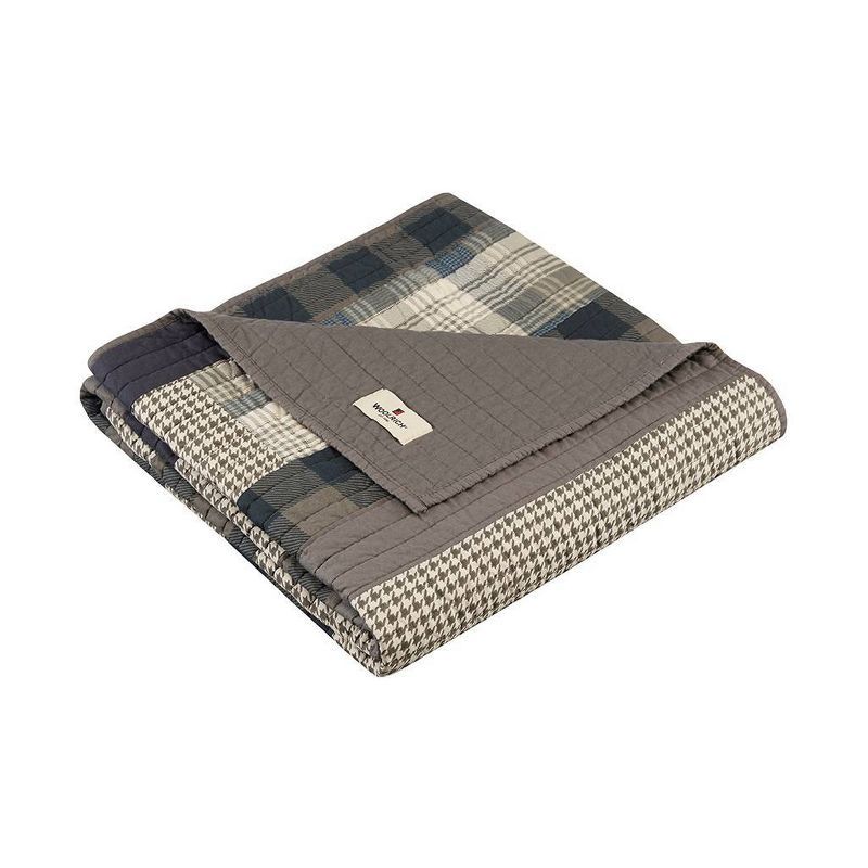 Winter Hills Reversible Cotton Quilted Throw Blanket