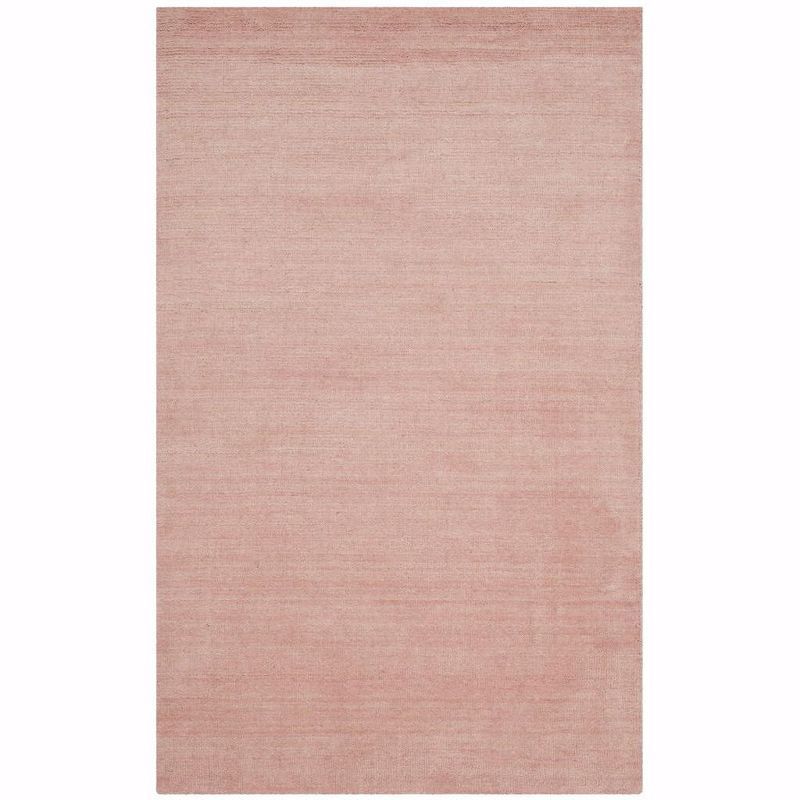 Himalaya Light Pink Hand-Knotted Wool Area Rug, 3' x 5'