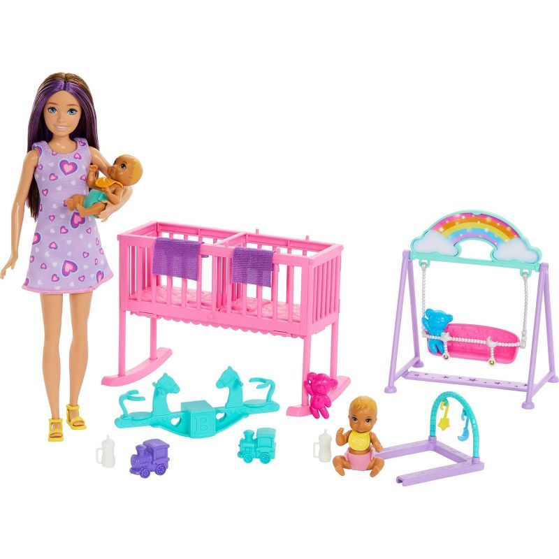 Barbie Skipper Babysitter Doll with Twin Nursery Playset