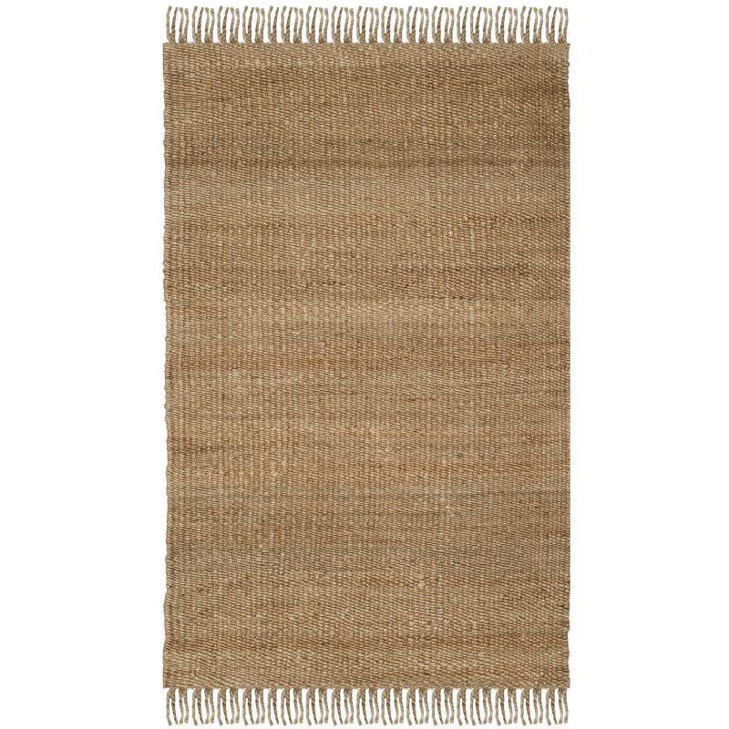 Natural Jute 3' x 5' Hand-Knotted Area Rug