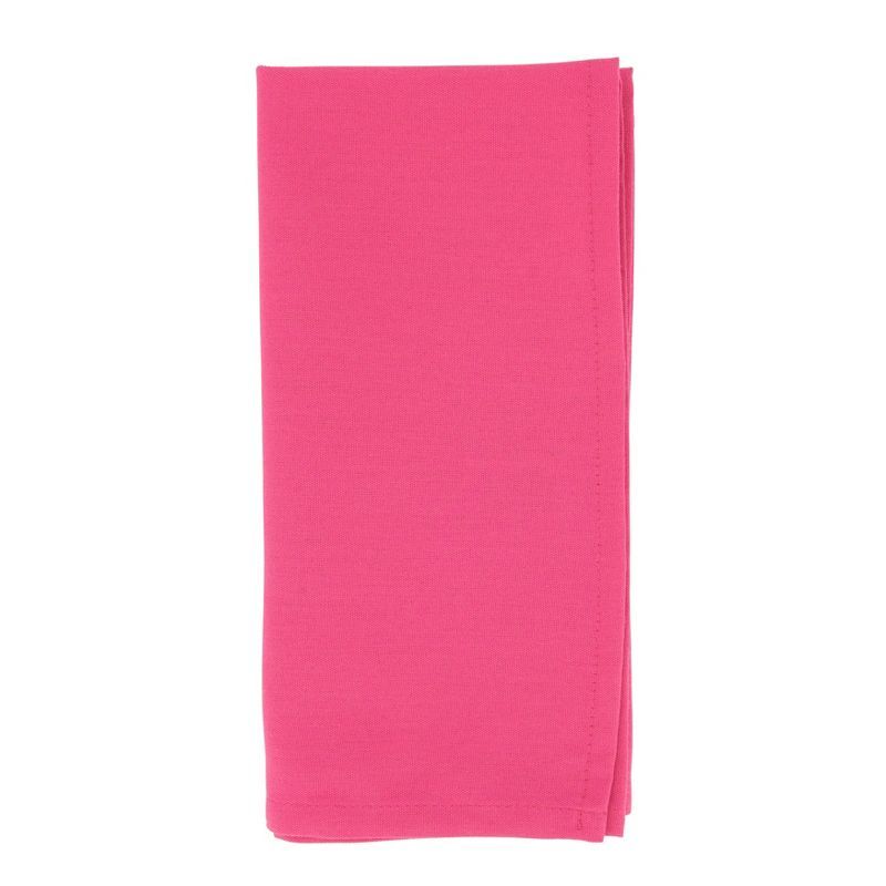 Fuchsia Cotton Everyday Table Napkins Set of 12