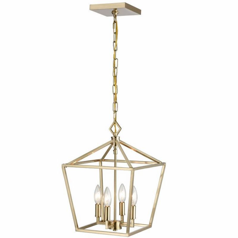 Ritner Modern Gold 4-Light 12" Indoor/Outdoor Pendant