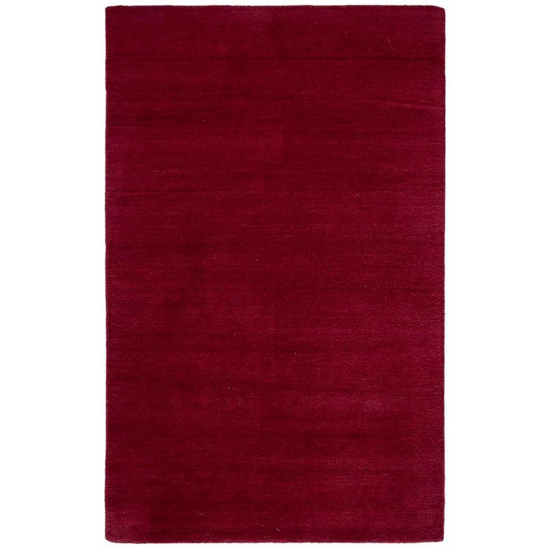 Himalaya Hand Tufted Red Wool Area Rug 4' x 6'