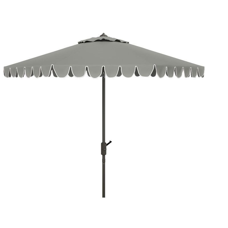 Venice 11-Foot Grey Aluminum Crank Patio Umbrella