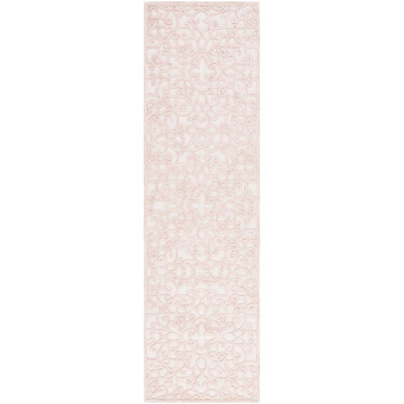 Trace TRC103 Hand Tufted Runner Rug - Ivory/Pink - 2'3"x8' - Safavieh.