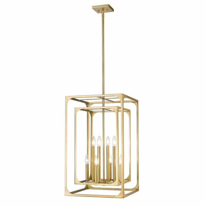 Easton 8-Light Brass Candle Chandelier