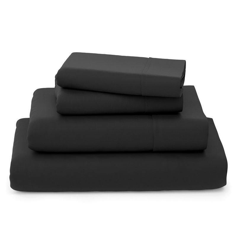 Luxury Black Bamboo Rayon Queen Sheet Set