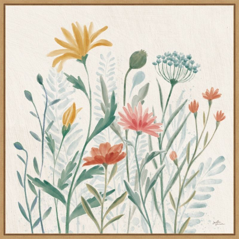 Wildflower Vibes III 22" Box Framed Canvas Wall Art