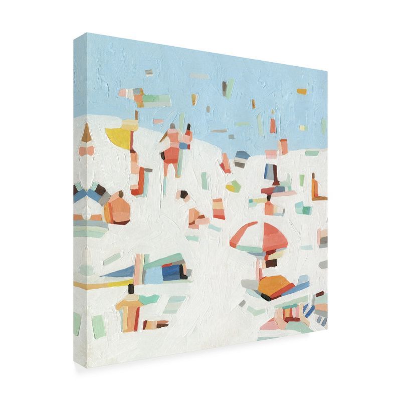 Emma Scarvey 'Summer Confetti III' Abstract Landscape Canvas Print, 14x14