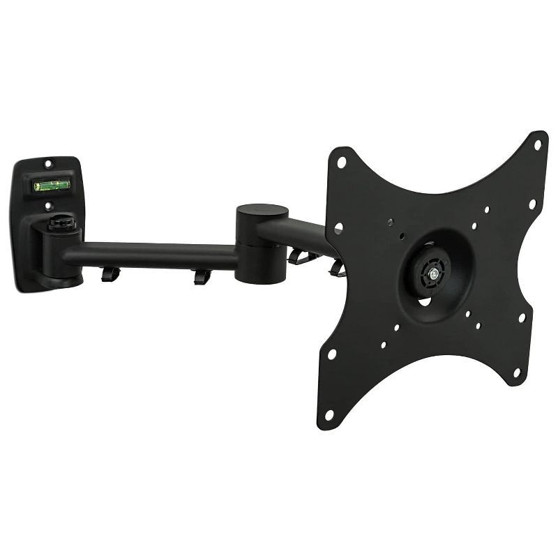 Black Steel Full Motion TV Wall Mount for 13"-42" Screens