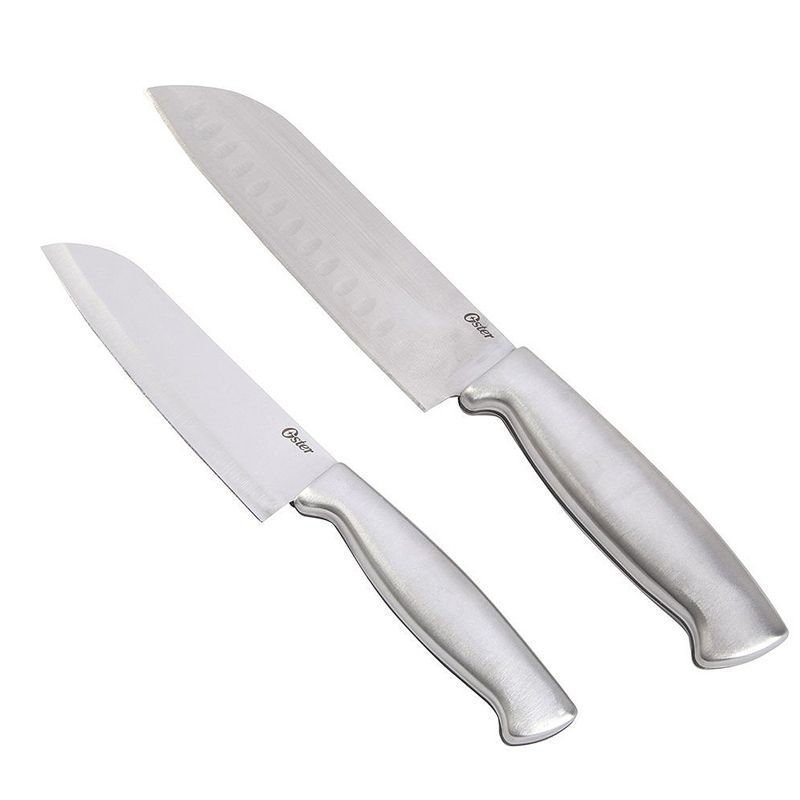 Oster Baldwyn Stainless Steel Santoku Knife Set