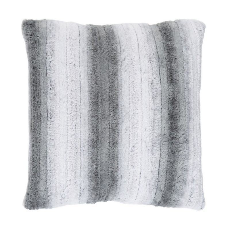 Elian 20" Gray and White Ombre Acrylic Pillow