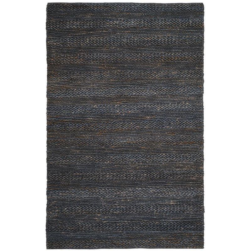 Hand-Knotted Artisan Gray 6' x 9' Jute Area Rug