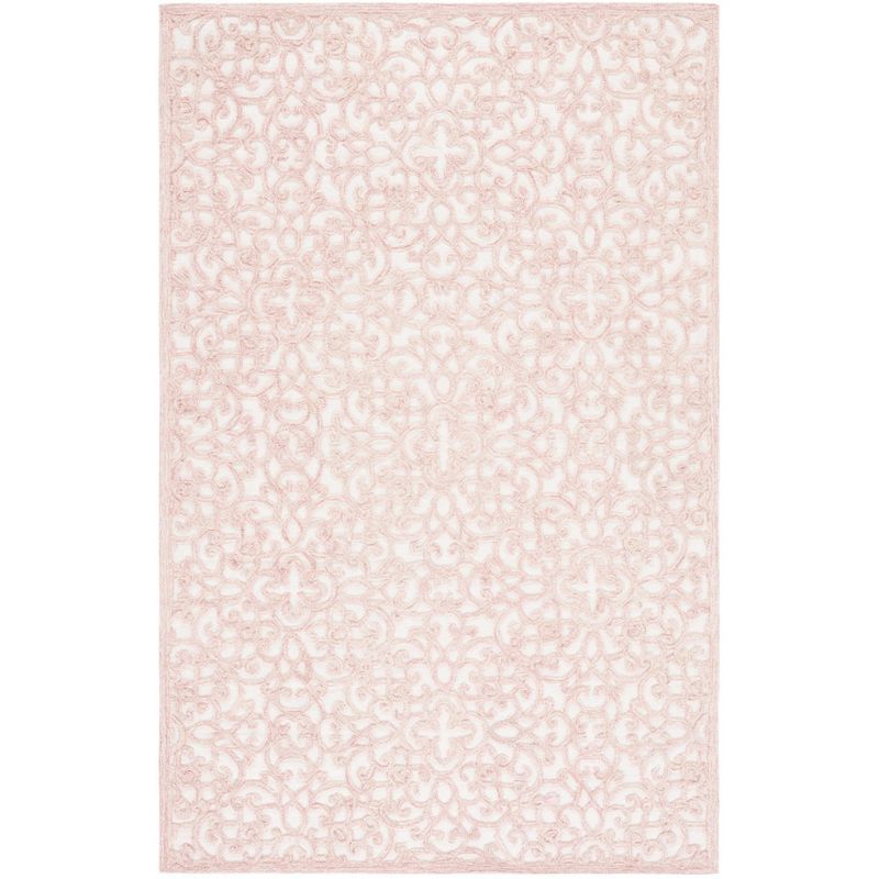 Ivory Elegance Hand-Tufted Wool & Silk 8' x 10' Area Rug