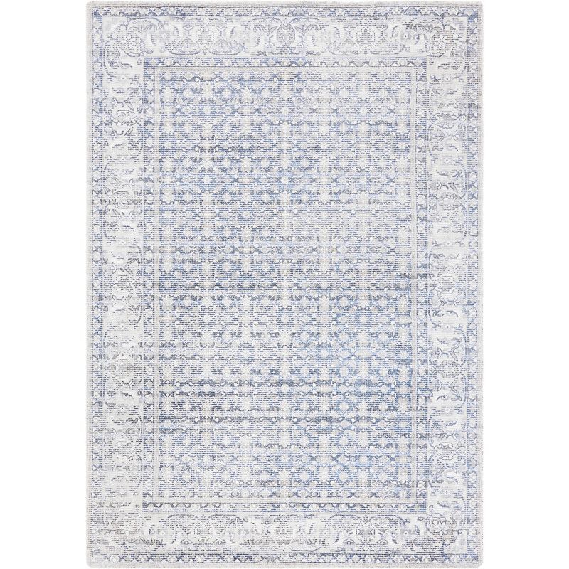 Ivory Silk Elegance 5'x8' Hand-Tufted Wool & Viscose Area Rug