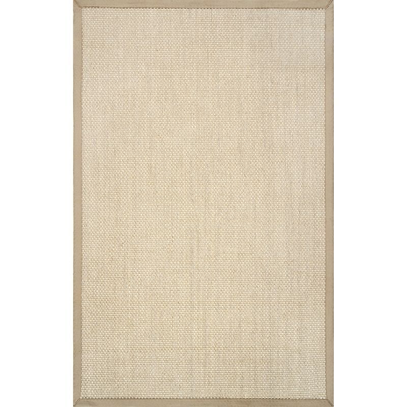 Bucolic Handmade Sisal and Cotton 3' x 5' Natural Area Rug