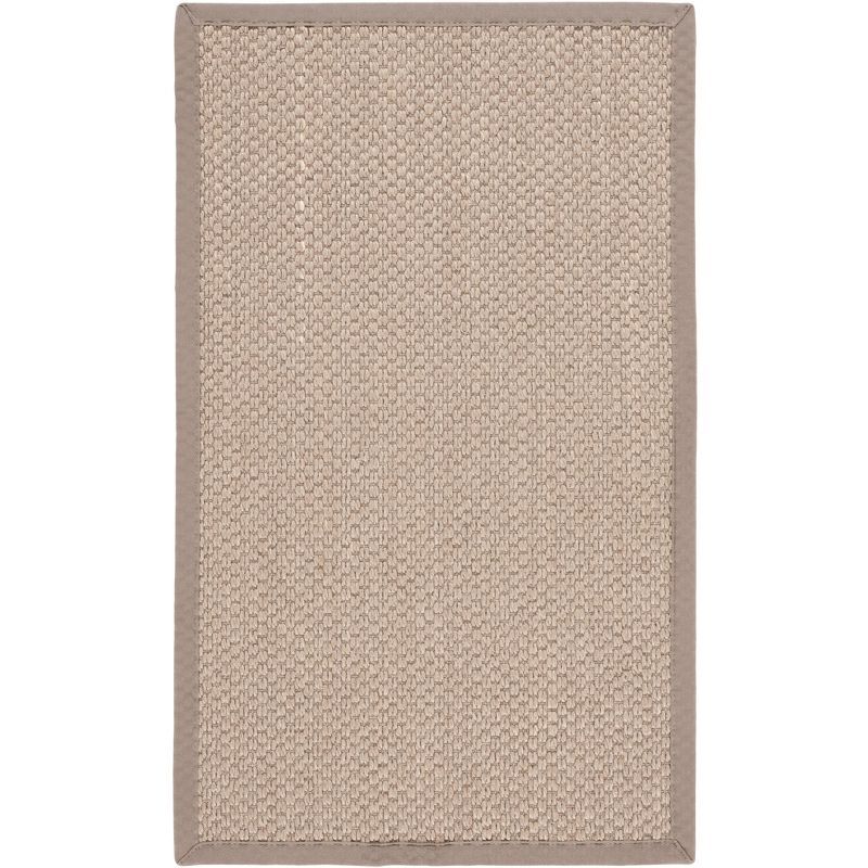 Handmade Natural Fiber Gray Sisal Area Rug 2'6" x 4'