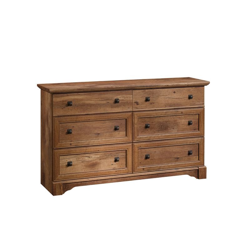 Vintage Oak Double Dresser with Extra Deep Drawers