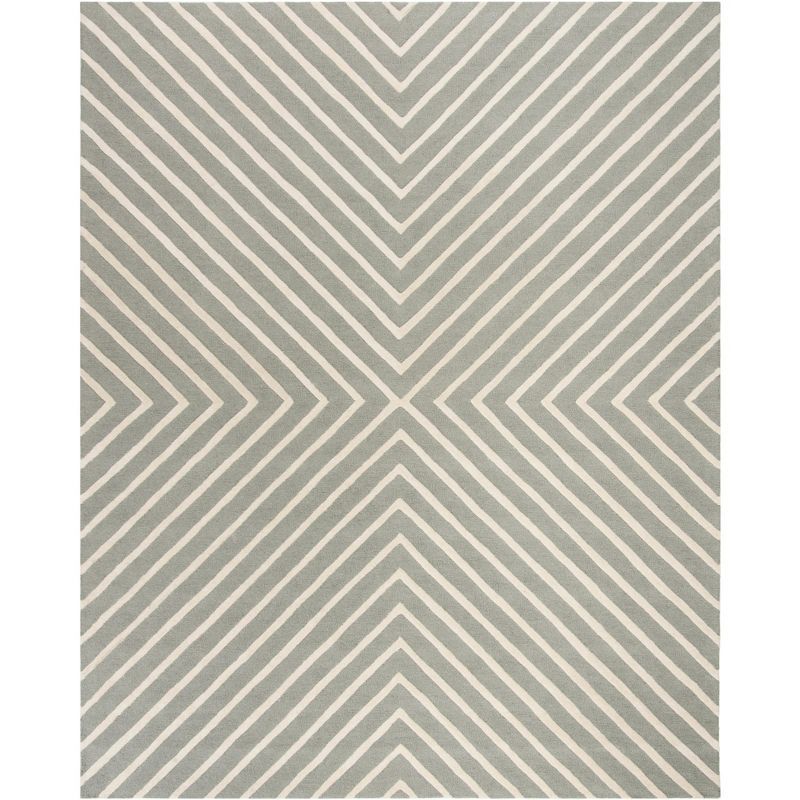 Ivory Tufted Wool Square Kids Rug, 8' x 10'
