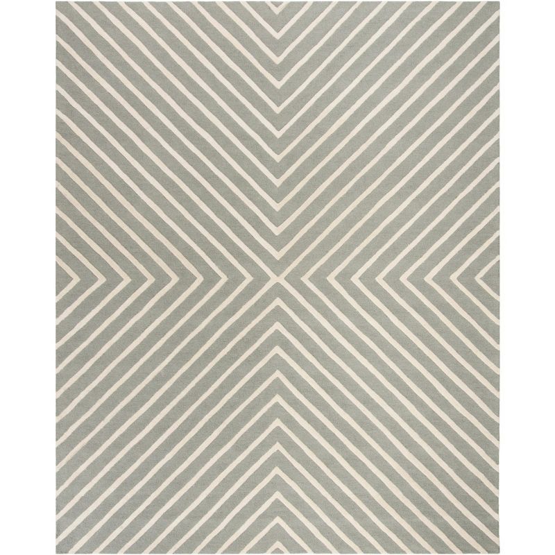 Ivory Tufted Wool Square Kids Rug, 8' x 10'