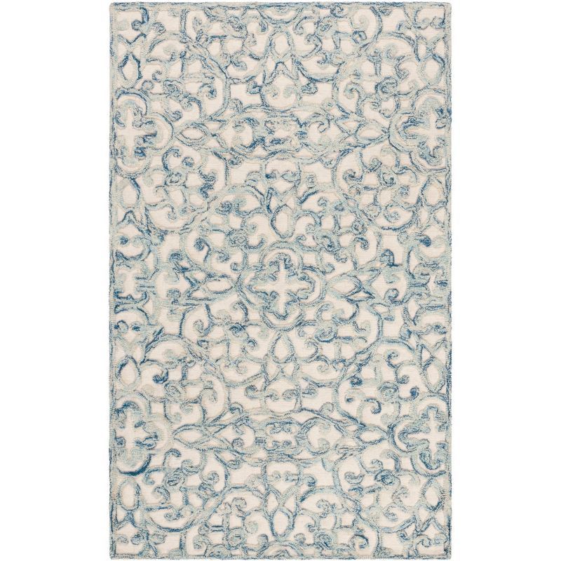 Trace TRC103 Hand Tufted Area Rug - Blue/Ivory - 3'x5' - Safavieh.