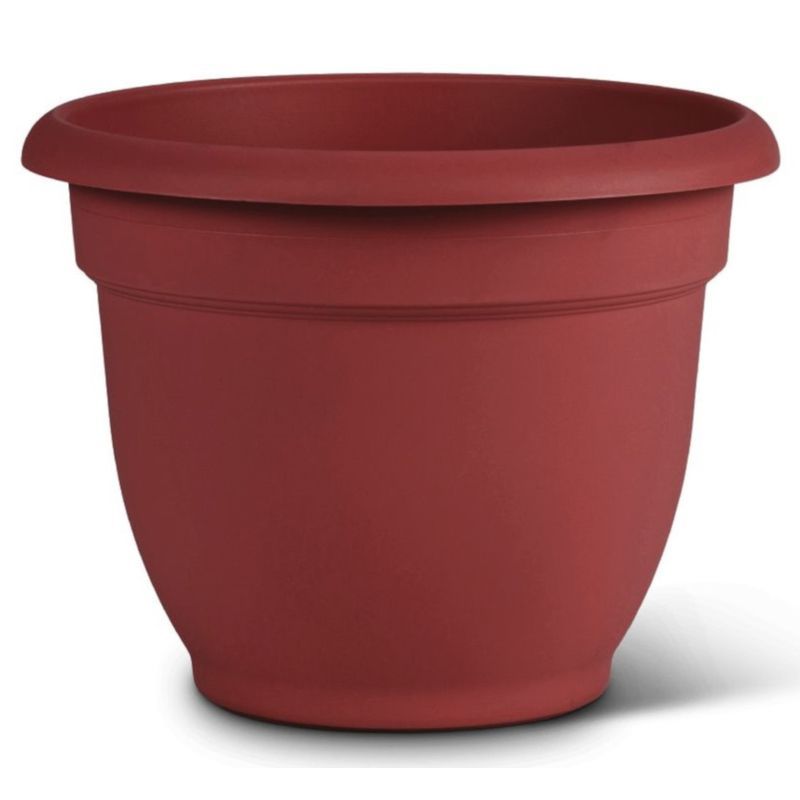 Ariana Bell-Shaped Indoor/Outdoor Planter in Burnt Red, 21.5"