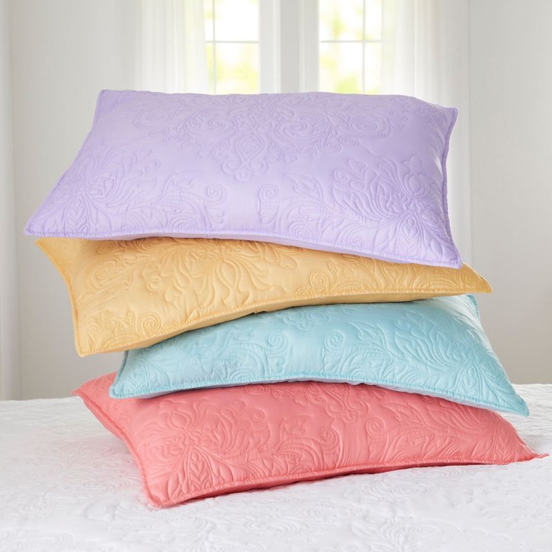 King Size Multicolor Quilted Polyester Sham