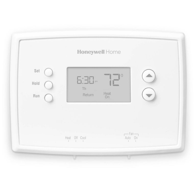 Honeywell White Digital Programmable Thermostat with Backlit Display