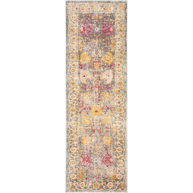 Elegant Granada Purple 26" Synthetic Area Rug