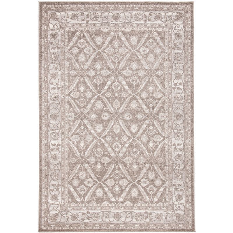 Sofia Tan and Beige Synthetic Rectangular Area Rug