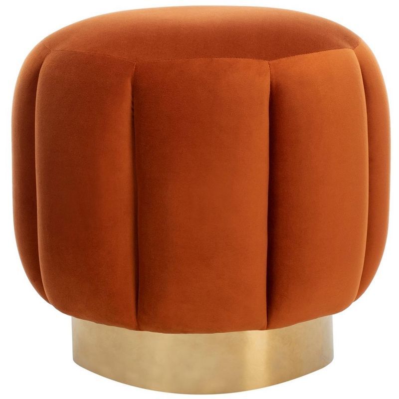 Maxine Channel Tufted Ottoman  - Safavieh