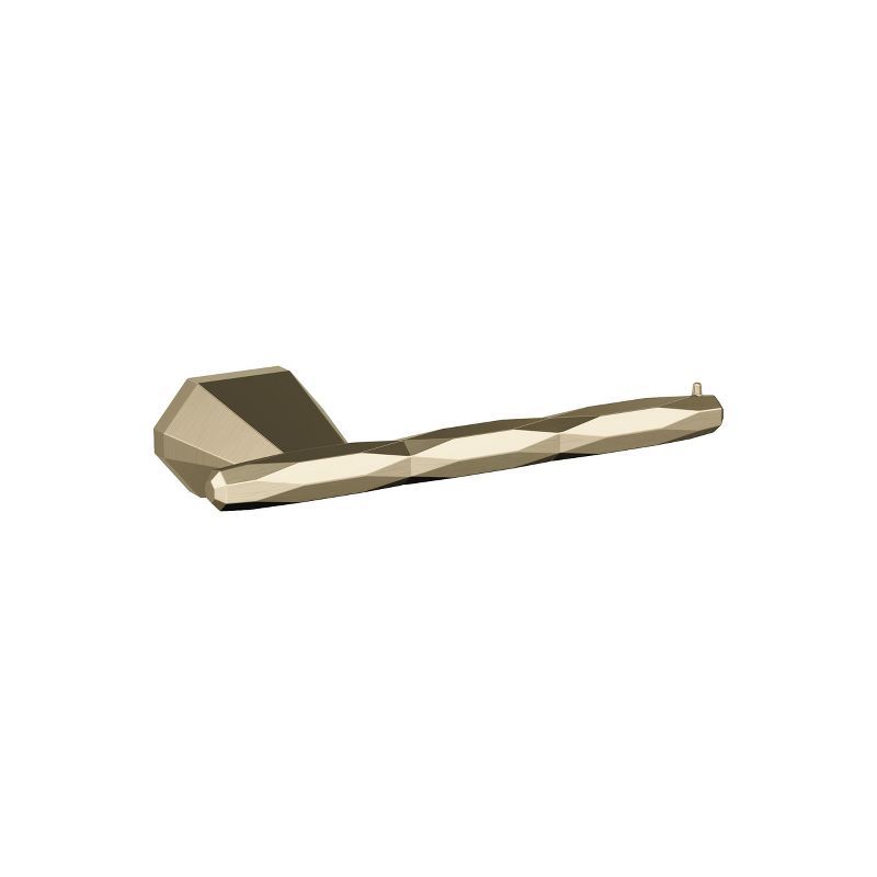 Golden Champagne Single Post Geometric Toilet Paper Holder