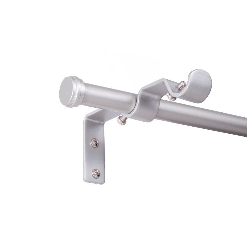 Adjustable Nickel Double Curtain Rod Conversion Kit